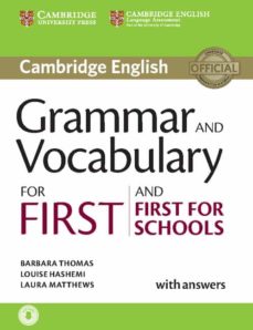 Grammar And Vocabulary For First And First For Schools Book With Answers And Audio (Edición En Inglés)