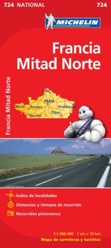 Mapa Francia Norte 2012 (Ref. 724)