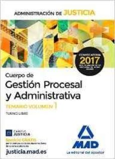 Libro, Audiolibro Cuerpo De Gestion Procesal Y Administrativa De La Administracion De Justicia: Temario (Vol. 1) Cuerpo De Gestion Procesal Y Administrativa De La Administracion De Justicia: Temario (Vol. 1)
