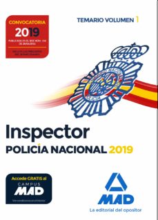 Inspector De Policia Nacional. Temario (Vol. 1)