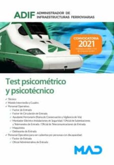 Administrador De Infraestructuras Ferroviarias (Adif) 2021. Test Psicometrico Y Psicotecnico