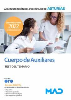 Libro, Audiolibro Test Auxiliar Administrativo De La Administracion Del Principado De Asturias Test Auxiliar Administrativo De La Administracion Del Principado De Asturias