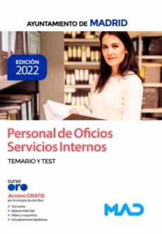 Libro, Audiolibro Personal De Oficios Servicios Internos Del Ayuntamiento De Madrid. Temario Y Test Personal De Oficios Servicios Internos Del Ayuntamiento De Madrid. Temario Y Test