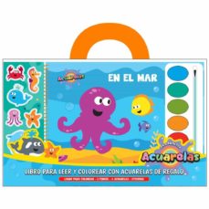 En El Mar. Libros Para Leer Y Colorear Con Acuarelas