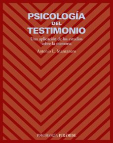 Libro, Audiolibro Psicologia Del Testimonio: Una Aplicacion De Los Estudios Sobre L A Memoria Psicologia Del Testimonio: Una Aplicacion De Los Estudios Sobre L A Memoria