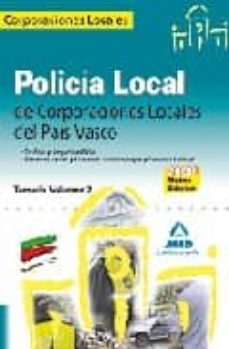 Policia Local De Corporaciones Locales Del Pais Vasco. Tenario Vo Lumen 2