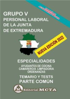 Grupo V Personal Laboral Temario Común (Temas Y Tests) Junta De Extremadura