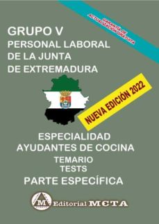 Ayudantes De Cocina Parte Específica (Temas, Tests Y Exámenes) Junta De Extremadura
