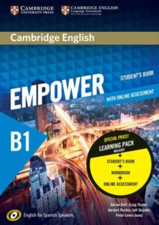 Libro, Audiolibro Cambridge English Empower For Spanish Speakers B1 Student S Book With Online Assessment And Practice And Workbook (Edición En Inglés) Cambridge English Empower For Spanish Speakers B1 Student S Book With Online Assessment And Practice And Workbook (Edición En Inglés)