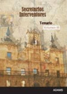 Secretarios Interventores De La Administracion Local. Temario Iii