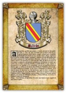 Apellido Beltrán / Origen, Historia Y Heráldica De Los Linajes Y Apellidos Españoles E Hispanoamericanos