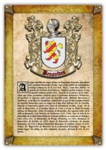 Apellido Benavides / Origen, Historia Y Heráldica De Los Linajes Y Apellidos Españoles E Hispanoamericanos