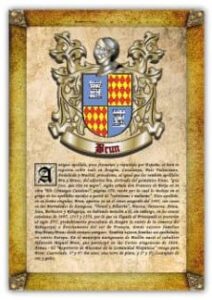 Apellido Brun / Origen, Historia Y Heráldica De Los Linajes Y Apellidos Españoles E Hispanoamericanos