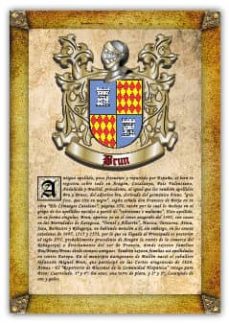 Apellido Brun / Origen, Historia Y Heráldica De Los Linajes Y Apellidos Españoles E Hispanoamericanos
