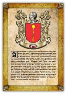 Apellido Canto / Origen, Historia Y Heráldica De Los Linajes Y Apellidos Españoles E Hispanoamericanos