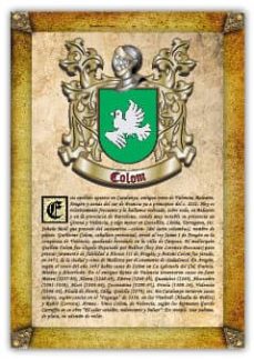 Apellido Colom (Valencia) / Origen, Historia Y Heráldica De Los Linajes Y Apellidos Españoles E Hispanoamericanos