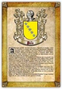 Apellido Polo / Origen, Historia Y Heráldica De Los Linajes Y Apellidos Españoles E Hispanoamericanos