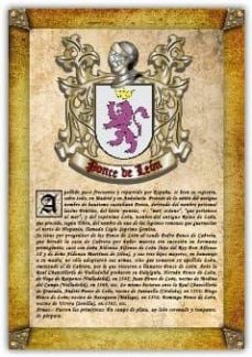 Apellido Ponce De León / Origen, Historia Y Heráldica De Los Linajes Y Apellidos Españoles E Hispanoamericanos