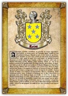 Apellido Rojas / Origen, Historia Y Heráldica De Los Linajes Y Apellidos Españoles E Hispanoamericanos
