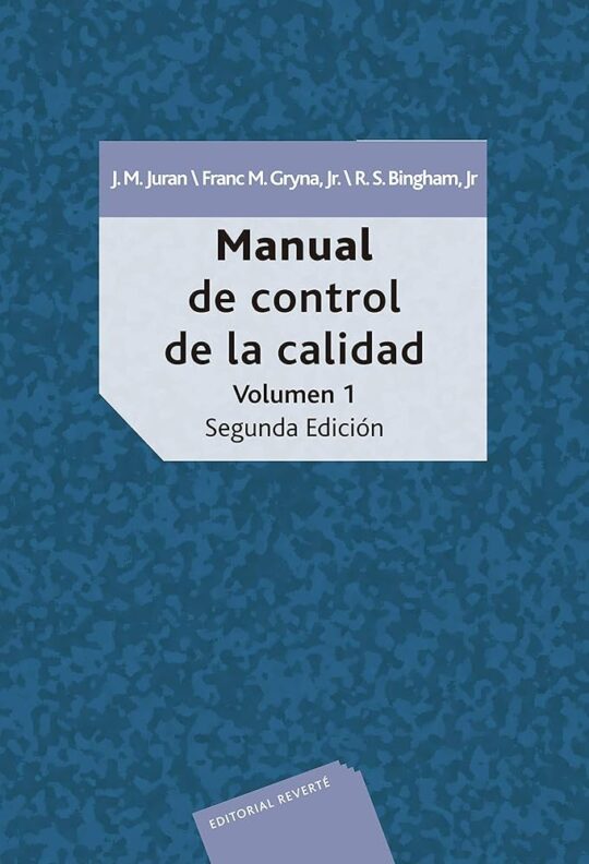 Libro, Audiolibro Manual De Control De Calidad. Manual De Control De Calidad.